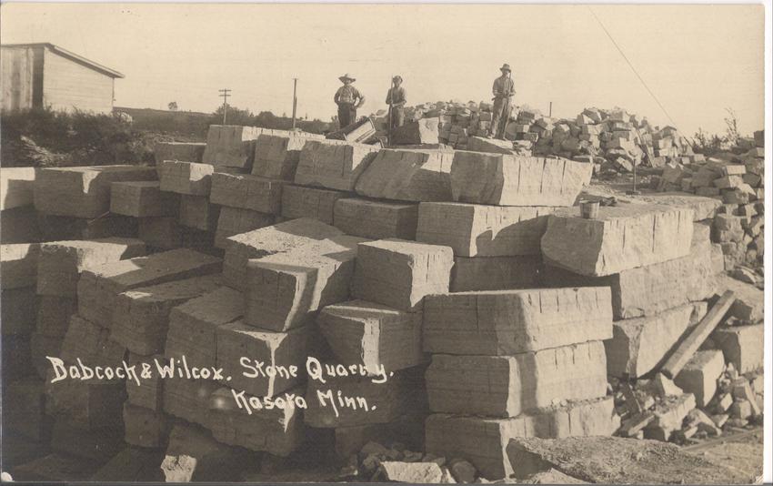 Babcock & Willcox Quarry Blocks and Workers, 1912