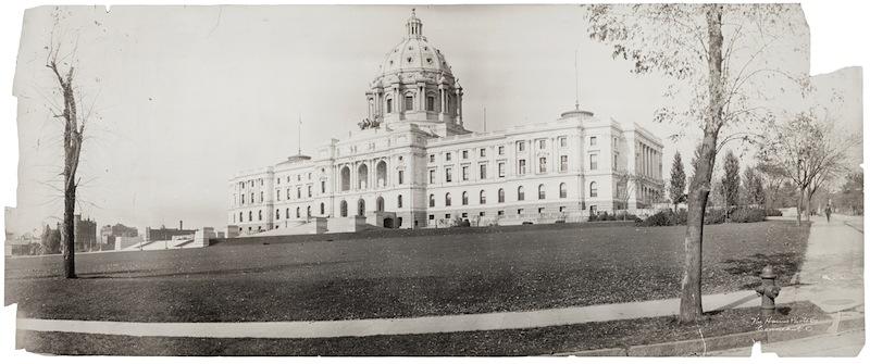 View of the Minnesota Capitol Building, possibly after the dedication ceremony