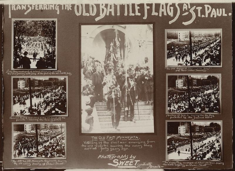 Removal of Flags from the old Capitol building to the new Capitol building-Scrapbook view