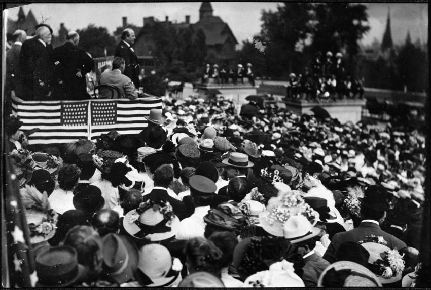 William Jennings Bryant opening his Minnesota presidential campaign in 1908