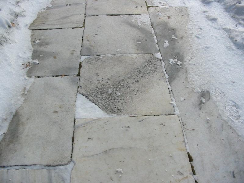 Marble Sidewalk-Saint Paul, MN-Closeup view