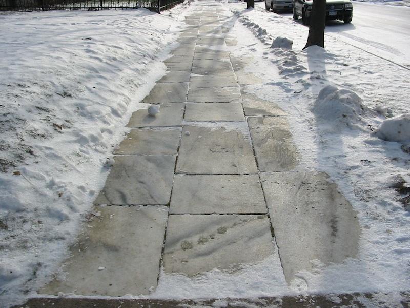 Marble Sidewalk-Saint Paul, MN