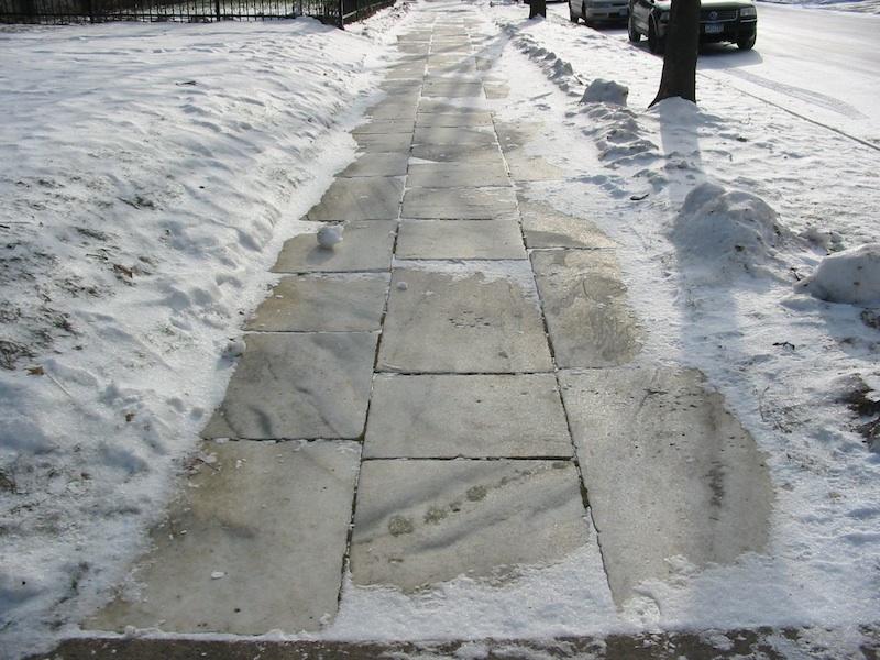 Marble Sidewalk-Saint Paul, MN
