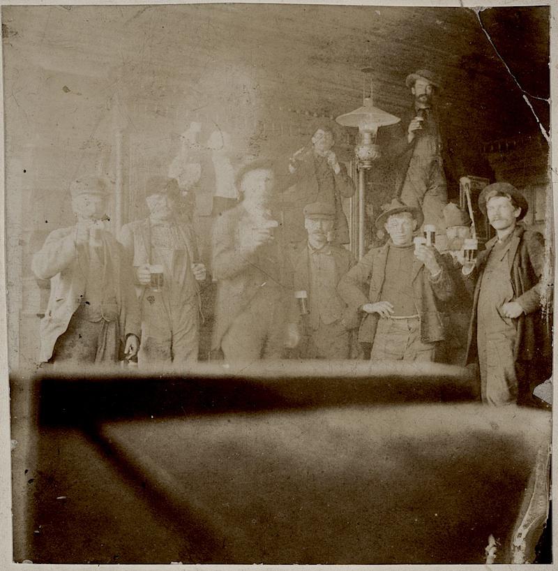 Men posing in a saloon, Saint Paul, Minnesota