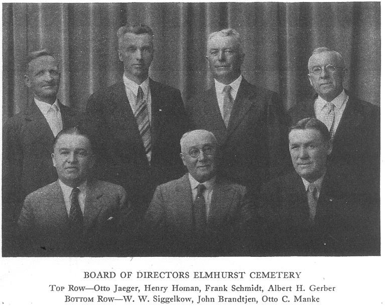Otto Manke & Elmhurst Cemetery Board, 1930