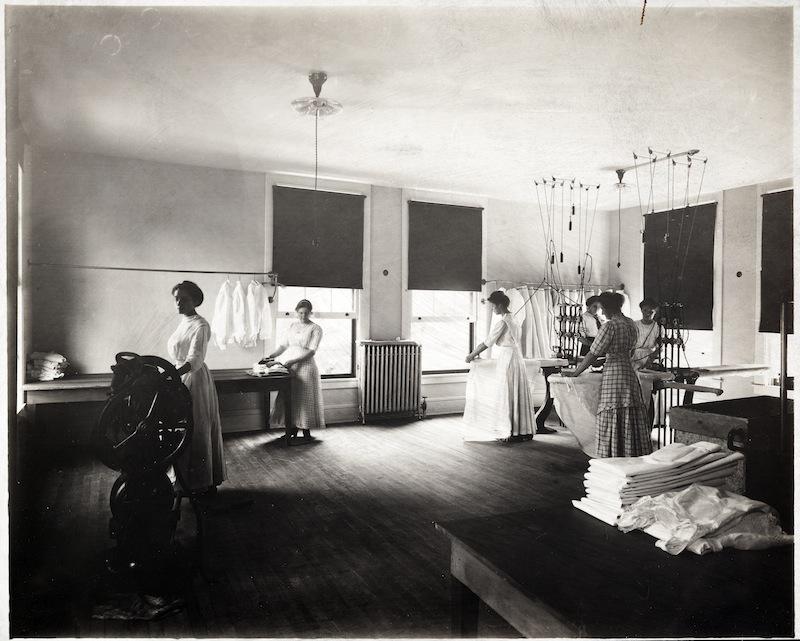 Women Working in a Laundry