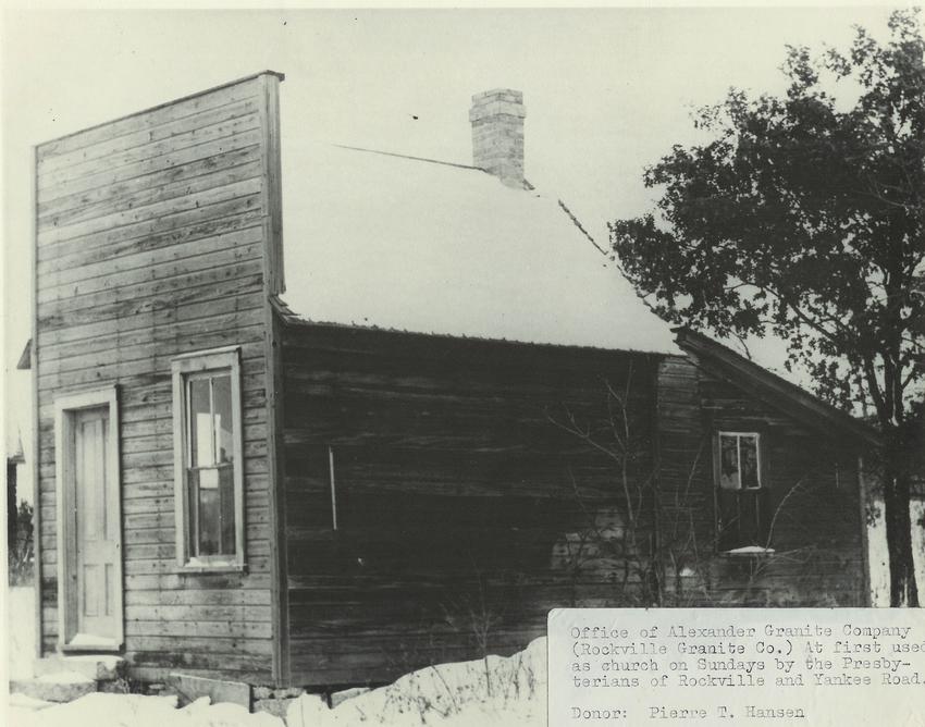 Alexander Granite Co. office, Rockville, MN, 1900