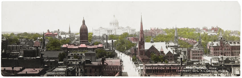 Bird's eye view of State Capitol, 1904