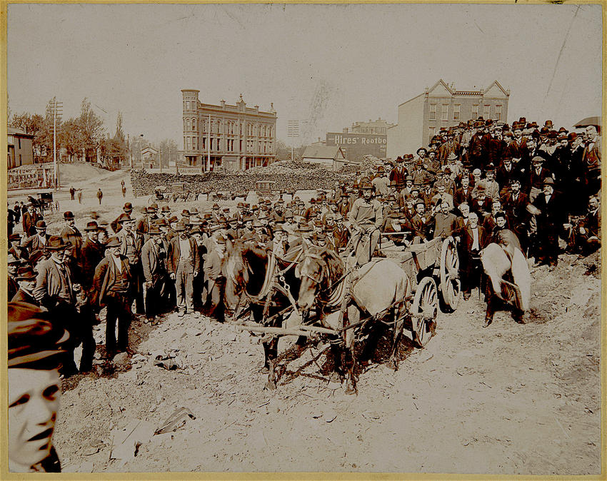 Capitol groundbreaking, 1896