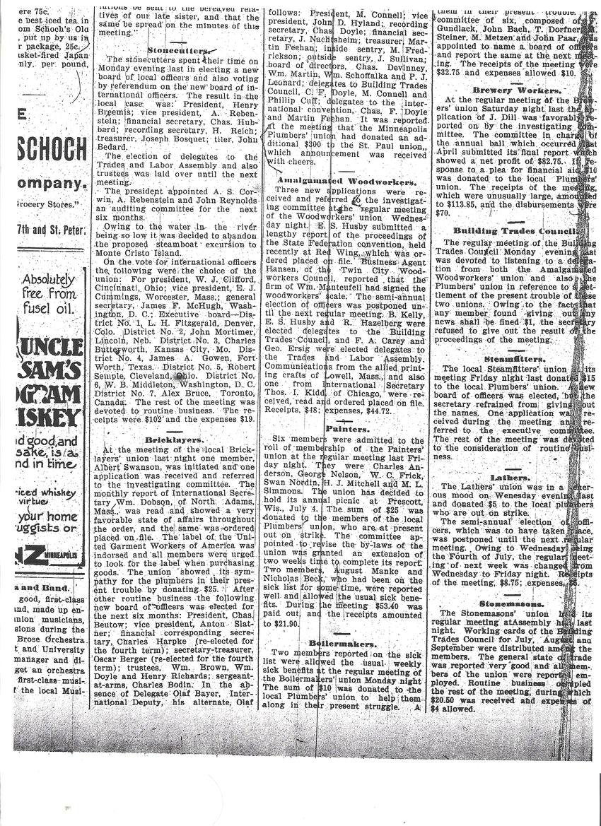 Union Advocate, June 29, 1900 article on Albert Corwin