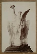 ulpture, keystone over main entrance by ALbert Corwin, 9-1-1900