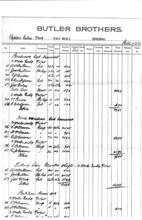 Butler Brothers Pay Roll 7-11-1905 A