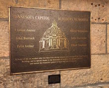 Capitol builders memorial plaque